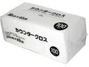 大和物産 カウンタークロス60×30cm 100枚 ホワイト 81064 カウンタークロス ふきん クリーンナップ キッチン 消耗品 テーブル