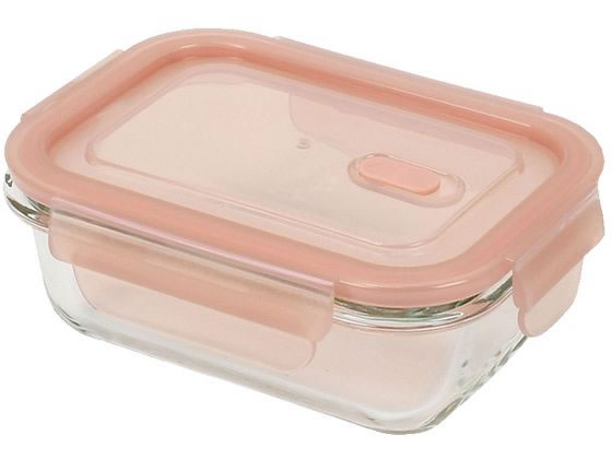 Storage Bins - 【お取り寄せ】パール金属 耐熱ガラスバルブ付保存容器長方形350 HB-5959 密閉容器 ボウル ザル バット 厨房 キッチン