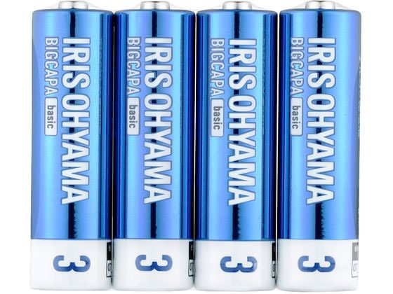 アイリスオーヤマ BIGCAPA basic アルカリ乾電池 単3形4本 アルカリ乾電池 単3 家電