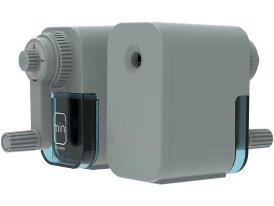 【お取り寄せ】ナカバヤシ 手動鉛筆削りmini グレイッシュブルー DPS-H401GB 手動 ハンドル式 鉛筆削り..