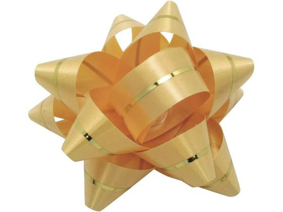 【お取り寄せ】ササガワ リボンフラワー 小 金 100個入 38-2560 シール シール台 包装紙 包装 ラッピング