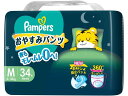 P&G パンパース おやすみパンツスーパージャンボ M 34枚 おむつ オムツ おしりふき ベビーケア
