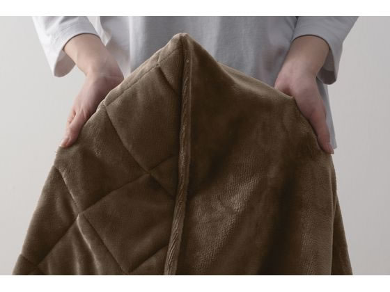 【お取り寄せ】アイリスオーヤマ ボリュームたっぷり5層毛布 Lサイズ ブラウン M-B5-DL 掛布団 寝具 [2]