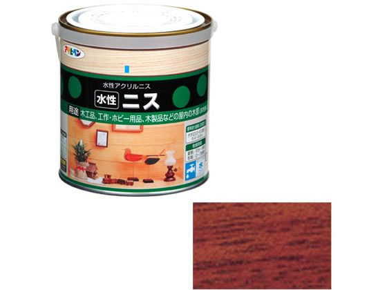 【お取り寄せ】アサヒペン 水性ニス 0.7L マホガニー ニス 塗装 養生 内装 土木 建築資材