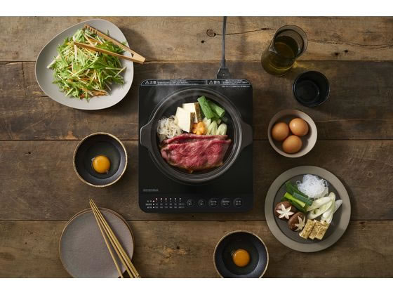 アイリスオーヤマ IHコンロ 1400W ブラック IHK-T391-B IHコンロ ホットプレート ...