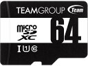 TEAM microSDXC UHS-I U1 64GB TUSDX64GCL10U03 microSD SDHC[J[h L^fBA e[v