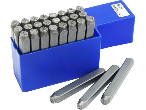 【お取り寄せ】新潟精機 精密刻印セット 6mm 英字 SP6-AZS ポンチ 刻印 ハトメ 作業工具 作業用品 工具