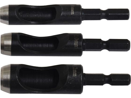 【商品説明】●使用頻度の高いサイズのセットです。●6．35mm六角軸で、ドリルドライバに取り付けて使用できます。●電動工具の回転力を利用するため、効率よい穴あけが可能です。【仕様】【材質】●本体：機械構造用炭素鋼【仕様】●サイズ（mm）：8、10、12●シャンク径（mm）：6．35●シャンク形状：六角●全長（mm）：70●適正回転速度（min−1）：−●先端硬度（HRC）：−【備考】※メーカーの都合により、パッケージ・仕様等は予告なく変更になる場合がございます。【検索用キーワード】新潟精機　にいがたせいき　ニイガタセイキ　ろっかくじくかわぬきぽんちせっと3ほんくみ　ロッカクジクカワポンチ3ほんくみ　穴径8・10・12mm　工具　切削　切断　穴あけ　穴あけ工具　ポンチ　皮抜きポンチ　シャンク径6．35mm　HMP−3M　皮　布　紙　穴あけ　レザークラフト　手芸　作業　作業用　工具　作業用品・工具　作業工具　X954ME使用頻度の高いサイズのセットです。