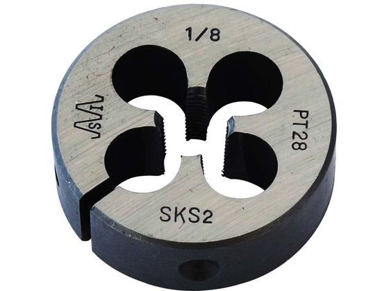 【商品説明】●外径寸法38mmのダイスです。【仕様】【材質】●本体：合金工具鋼【仕様】●タップねじ径：PT1／8●山数：28●ダイス外径（mm）：38●ダイス厚さ（mm）：13【注意点】●山数は1インチに対しての値です。【備考】※メーカーの都合により、パッケージ・仕様等は予告なく変更になる場合がございます。【検索用キーワード】新潟精機　にいがたせいき　ニイガタセイキ　だいす38けいP1　8×28　ダイス38ケイW1　8×28　ネジ径W1　8×山数（1インチ）28mm　先端工具　タップ　ダイス　タップ　DIY　工具工具切削　切断　穴あけ　外径38mm　一般鋼材　真鍮　銅　アルミ　樹脂のおねじ切　潰れたねじ山の再生　作業　作業用　工具　作業用品・工具　切削工具　X888ME外径寸法38mmのダイスです。