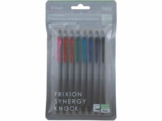 パイロット フリクションシナジー ノック 0.5mm 8色セット LFSK-15-8C フリクション 消せるボールペン