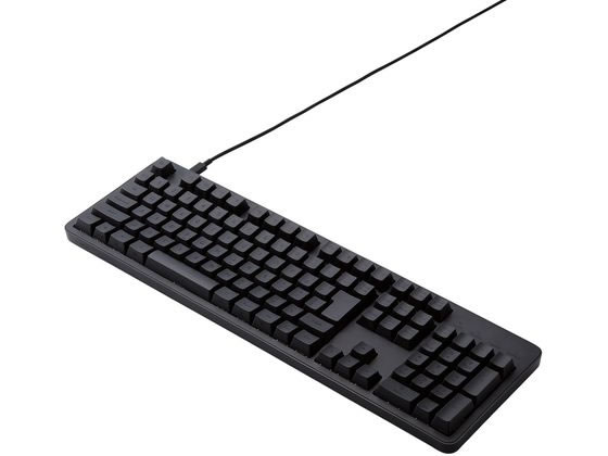 【お取り寄せ】エレコム 有線フルキーボード Leggero 赤軸 メカニカル 黒 キーボード マウス 入力機器 パソコン 家電