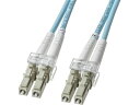 【お取り寄せ】サンワサプライ メガネ型光ファイバケーブル 3m HKB-AMOM3LCLC-03 配線