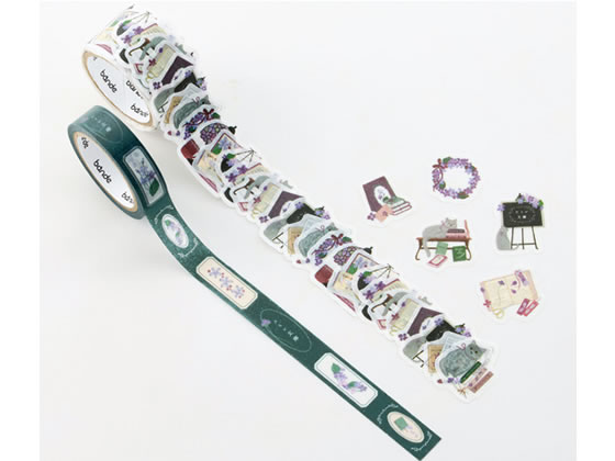 bande マスキングロールステッカー スミレ文庫 BDA711 デコレーション用マスキングテープ シールタイプ..