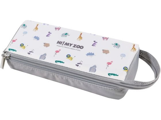 クツワ HI!MY ZOO エルガバペンケース カラー HZ037A ペン立て ペンスタンド ペンケース デスクトップ収納 デスク周り