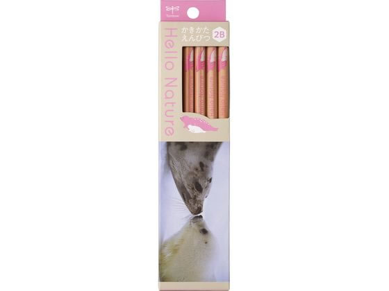 【お取り寄せ】トンボ鉛筆 ハローネイチャー かきかたえんぴつ タテゴトアザラシ 2B 鉛筆 2B