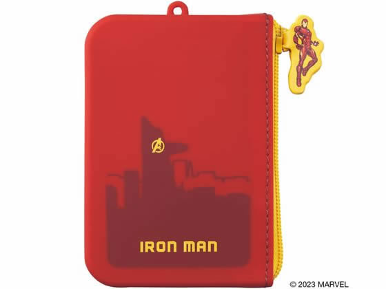 【お取り寄せ】リヒトラブ MARVEL パスポーチ アイアンマン MV7784-103 パスケース キーホルダー キーボックス 名札