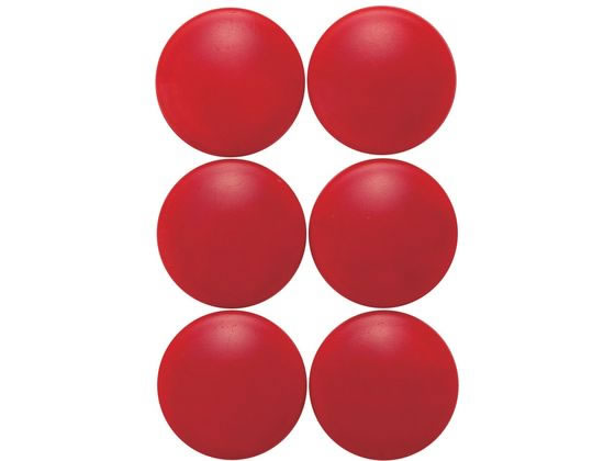 【お取り寄せ】新潟精機 カラーマグネット 丸20 赤 カラーマグネット ボタンタイプ マグネット 掲示物留め 吊下げ POP 掲示