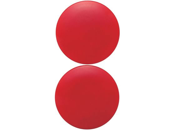 【お取り寄せ】新潟精機 カラーマグネット 丸40 赤 カラーマグネット ボタンタイプ マグネット 掲示物留め 吊下げ POP 掲示