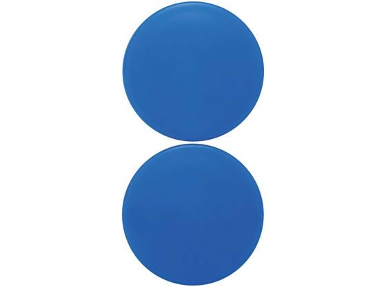 【お取り寄せ】新潟精機 カラーマグネット 丸40 青 カラーマグネット ボタンタイプ マグネット 掲示物留め 吊下げ POP 掲示