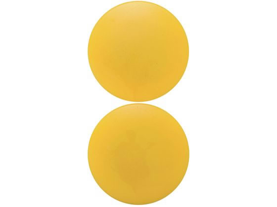 【お取り寄せ】新潟精機 カラーマグネット 丸40 黄 カラーマグネット ボタンタイプ マグネット 掲示物留め 吊下げ POP 掲示