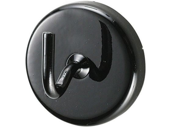 【お取り寄せ】新潟精機 マグネフック φ36 黒 MH-36BC マグネットフック マグネット 掲示物留め 吊下げ POP 掲示