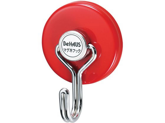 【お取り寄せ】新潟精機 マグネフリーフック φ66 赤 MH-66RD マグネットフック マグネット 掲示物留め 吊下げ POP 掲示