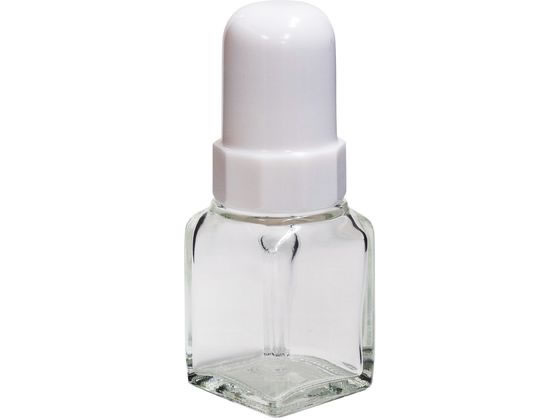 【お取り寄せ】新潟精機 スポイト瓶ガラス角型 20ml 白 SB-20 スポイド瓶 ガラス容器 計量器