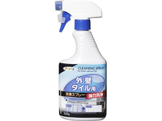 【お取り寄せ】アサヒペン 外壁タイル用洗浄スプレー 500g S031 洗浄剤 錆び取り剤 スプレー オイル グリース 潤滑 接着 補修 溶接