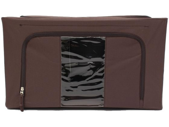 ヒロコーポレーション 窓付き収納ボックス Lサイズ 3個セット ブラウン クローゼット 衣料収納 収納家具 インテリア 収納