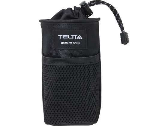 【お取り寄せ】キングジム テルッタ マルチポーチ クロ TLT030-BK 小物入れ デスクトップ収納 デスク周り 文具