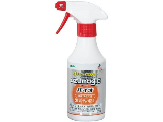 【商品説明】スプレーするだけ！バイオの力で排水パイプのニオイ・汚れを解消！2〜3日に1度（5〜10回噴射）使用。【仕様】●製品サイズ：約幅9×奥行19×高さ7cm●成分：微生物・安定化剤・酵素●内容量：300ml●液性：弱アルカリ性【備考】※メーカーの都合により、パッケージ・仕様等は予告なく変更になる場合がございます。【検索用キーワード】アズマ工業　あずまこうぎょう　アズマコウギョウ　アズマジックバイオ排水パイプ用　バイオ排水　排水パイプ　ばいおはいすい　はいすいぱいぷ　1本　CH884　300g　300g入　300g入り　バイオ　排水パイプ用　キッチン　掃除　排水口パイプ　洗剤　キッチン、厨房用洗剤　X647MVバイオのチカラでニオイ・汚れを解消！