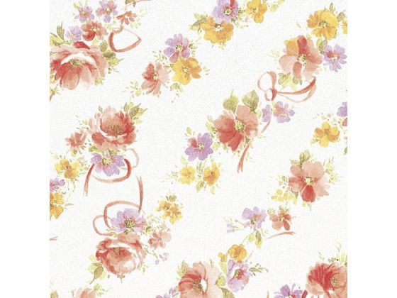 【お取り寄せ】ササガワ 包装紙10枚ロール フラワーリンク 半才判 49-7585 包装紙 包装 ラッピング