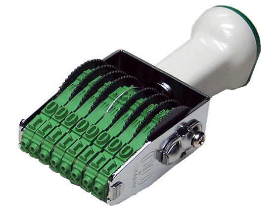 【お取り寄せ】サンビー テクノタッチ回転印 欧文8連4号 明朝体 TK-048 日付回転印 回転ゴム印 スタンプ ビジネススタンプ ネーム印