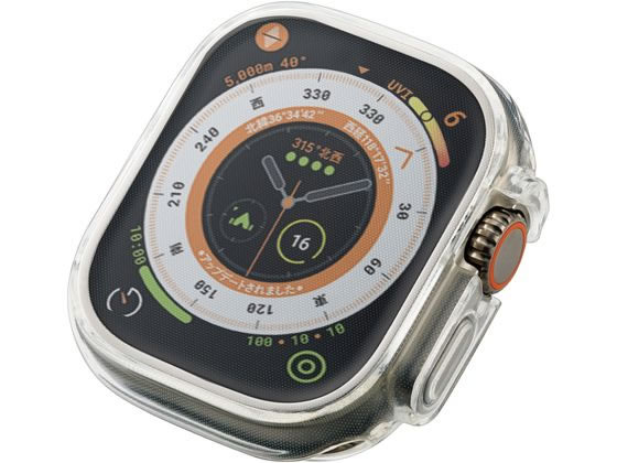 【お取り寄せ】エレコム Apple Watch Ultra49mm用フルカバーケース AW-22CFCUCR スマートフォン 携帯電話 FAX 家電