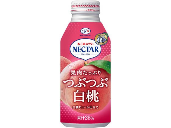 伊藤園 不二家ネクター つぶつぶ白桃 380g ボトル缶 果汁飲料 野菜ジュース 缶飲料 ボトル飲料