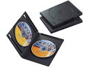 【お取り寄せ】エレコム DVDトールケース 両面収納 3枚パック ブラック CCD-DVD04BK CD用ケース DVD用プラケース メディアケース 記録メディア テープ(2)