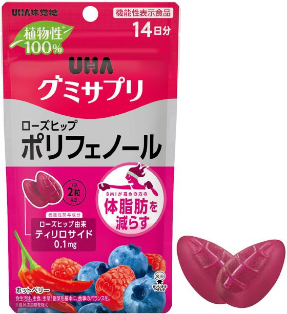 UHA味覚糖 UHAグミサプリ ローズヒップポリフェノール14日分 サプリメント 健康食品 jetprice-10658483 JET PRICE サンプル画像2
