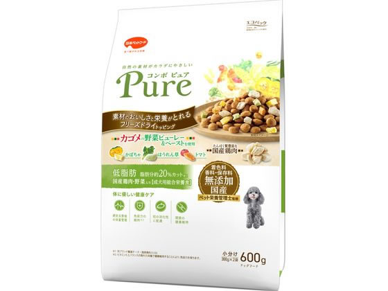 【お取り寄せ】日本ペットフード コンボ ピュア ドッグ 低脂肪 600g 日本ペットフード ドライフード 犬 ペット ドッグフード
