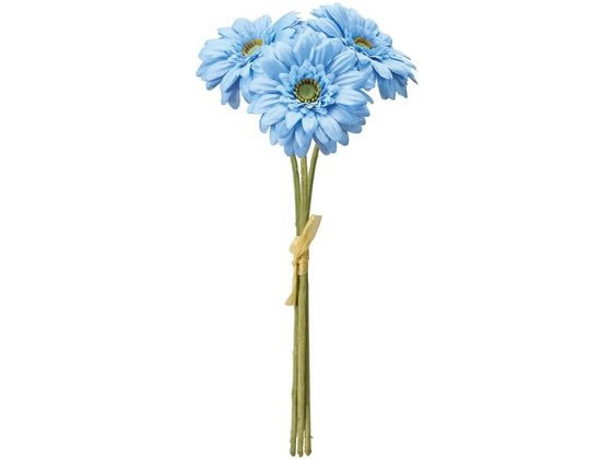 東京堂 造花 ソレイユガーベラバンドル 3本 #5 BLUE インテリア 枯れない 観葉植物 花材 フラワーアレンジメント フェイクフラワー 店舗装飾 ディスプレイ 店舗什器 値札 陳列 POP 掲示