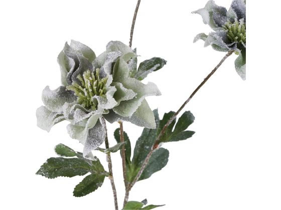 YDM 造花 フローズンダブルレアクリスマスローズ ダークG インテリア 枯れない 観葉植物 花材  ...