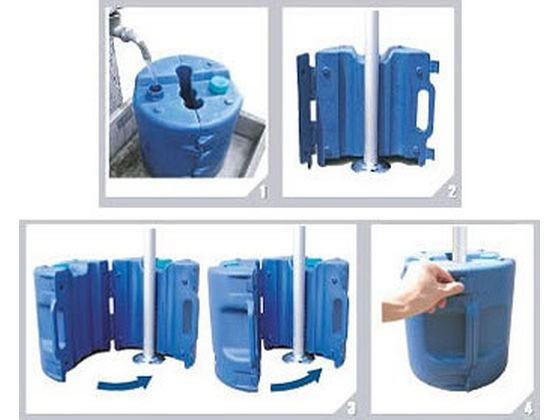 JET PRICEの【お取り寄せ】トーエイライト テントウエイト10 水専用 10kg B-3654｜アングル2