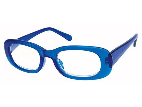 【お取り寄せ】スマートバリュー 老眼鏡 本体 単品 中度 青 N888J-BL