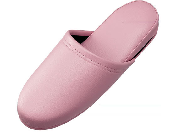 【お取り寄せ】スマートバリュー 抗菌スリッパ 10足組 ピンク N117J-PK 合皮 ポリエステル製スリッパ
