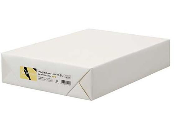 B4 Size Paper - 【お取り寄せ】スマートバリュー カラーペーパー特厚口B4 クリーム 500枚 A282J-2 B4サイズ イエロー系 黄 カラーコピー用紙