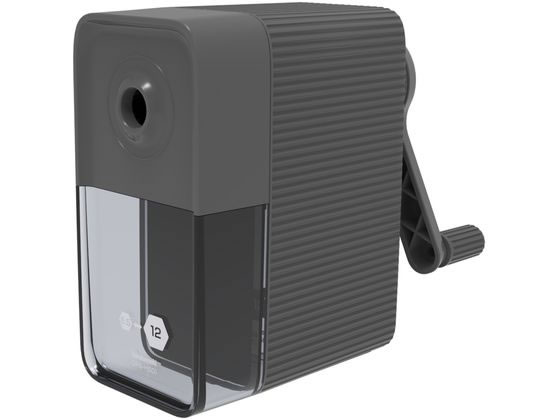 ナカバヤシ 太い鉛筆も削れる手動鉛筆削り ブラック 手動 ハンドル式 鉛筆削り 鉛筆 色鉛筆