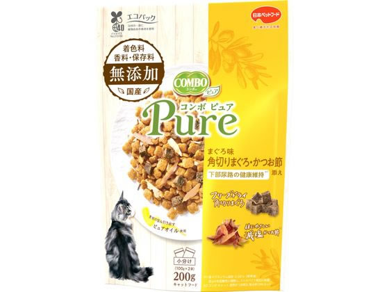 【商品説明】着色料・香料・保存料無添加のピュアなおいしさ。おいしいまぐろ味粒と香り豊かな角切りまぐろの本物素材。【仕様】●総合栄養食●小分けパック●原産国：日本●注文単位：1パック（100g×2袋）【備考】※メーカーの都合により、パッケージ...