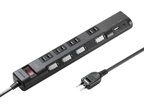 �ڤ����󤻡ۥ���掠�ץ饤 ���ť��å� 2P 4�ĸ� 1m �֥�å� TAP-B107UC-1BK 2�ԥ󥿥��� 5m̤�� OA���å� ��Ĺ������ ����