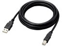 【お取り寄せ】エレコム USBケーブル 3m USB A-B ブラック U2C-AB30BK/ID USBケーブル 配線(2)