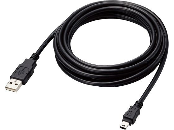 エレコム USBケーブル 3m A-miniB ブラック U2C-AM30BK／ID USBケーブル A to miniB ケーブル 電源タップ 配線パーツ 家電