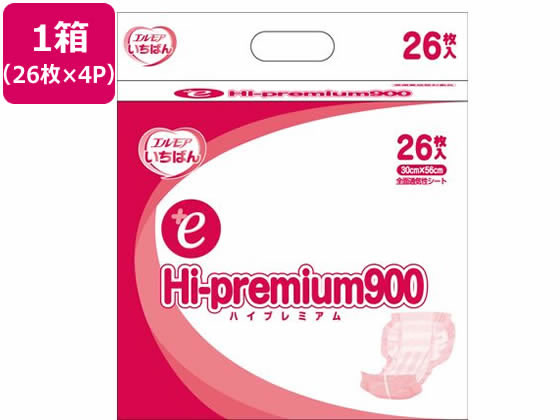 カミ商事 エルモアいちばん +e Hi-premium900 26枚×4P 尿とりパッド 排泄ケア 介護 介助